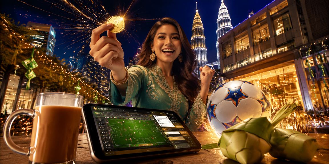 Pengguna Malaysia menikmati pertaruhan football langsung di gt2 sempena Hari Raya