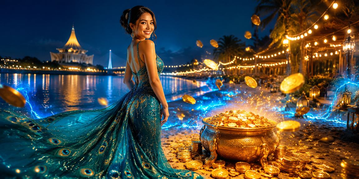Meja pertaruhan kasino Kuching Sarawak dengan suasana permainan Baccarat dalam talian