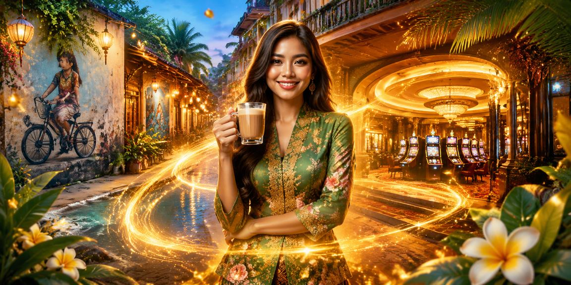 Suasana pertaruhan permainan meja di Pulau Pinang dengan tema Baccarat langsung