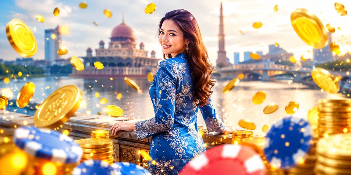 Pemain wanita berbaju kurung di Putrajaya menikmati cashback bonus permainan Baccarat gt2